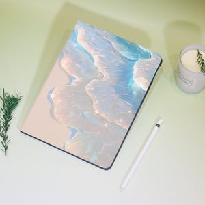 Refreshing Sea iPad Personalized Case For iPad Air 3/4/5/6,iPad 10/9/8, iPad 9.7&quot; 10.2&quot; 10.9&quot; 11&quot; 12.9&#39;&#39;,iPad Mini 6/5,iPad pro2022 2024Case