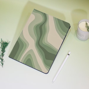 Green Line iPad Personalized Case For iPad Air 3/4/5/6,iPad 10/9/8, iPad 9.7&quot; 10.2&quot; 10.9&quot; 11&quot; 12.9&#39;&#39;,iPad Mini 6/5, iPad pro2022 2024Case