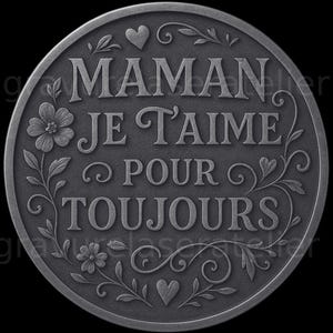 Fichier fête des mères en relief 3D , gravure laser en relief , création  cadre bois , gravure sur sous verre , lightburn xtool glowforge