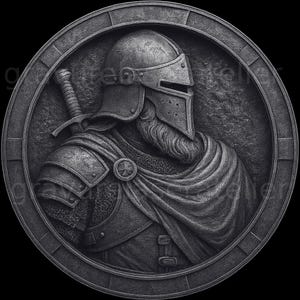 Fichier viking dans pièce en laiton , fichier gaufrage 3D , gravure laser avec effet de relief , illusion 3D