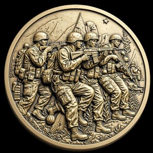 Fichier carte de profondeur pièce en laiton , militaire gravure illusion 3D , glowforge,lightburn,xtool,échelle de gris, jarvis