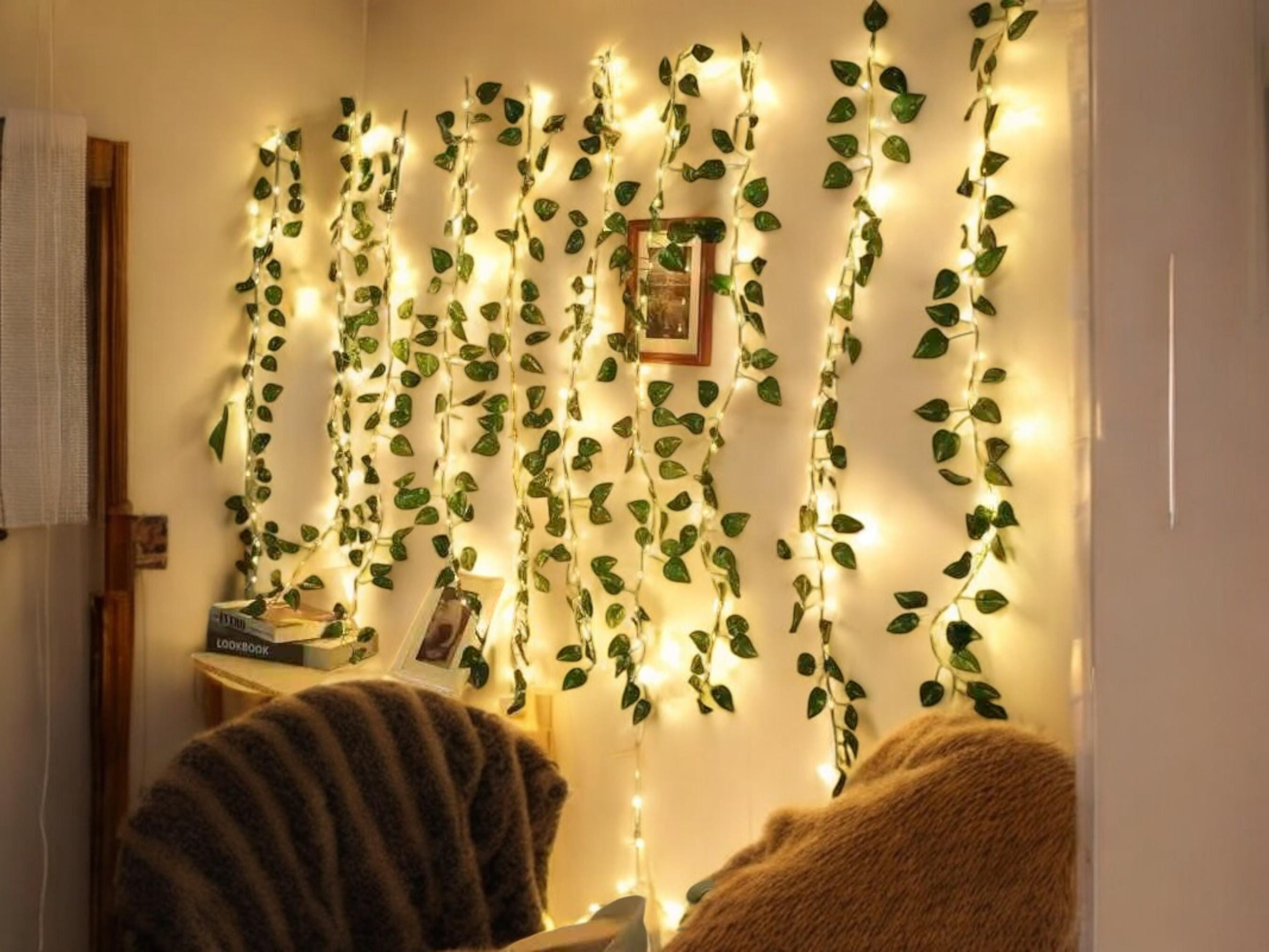 Groene led-lichtslingers – Ivy Vine-decor voor thuis en bruiloft