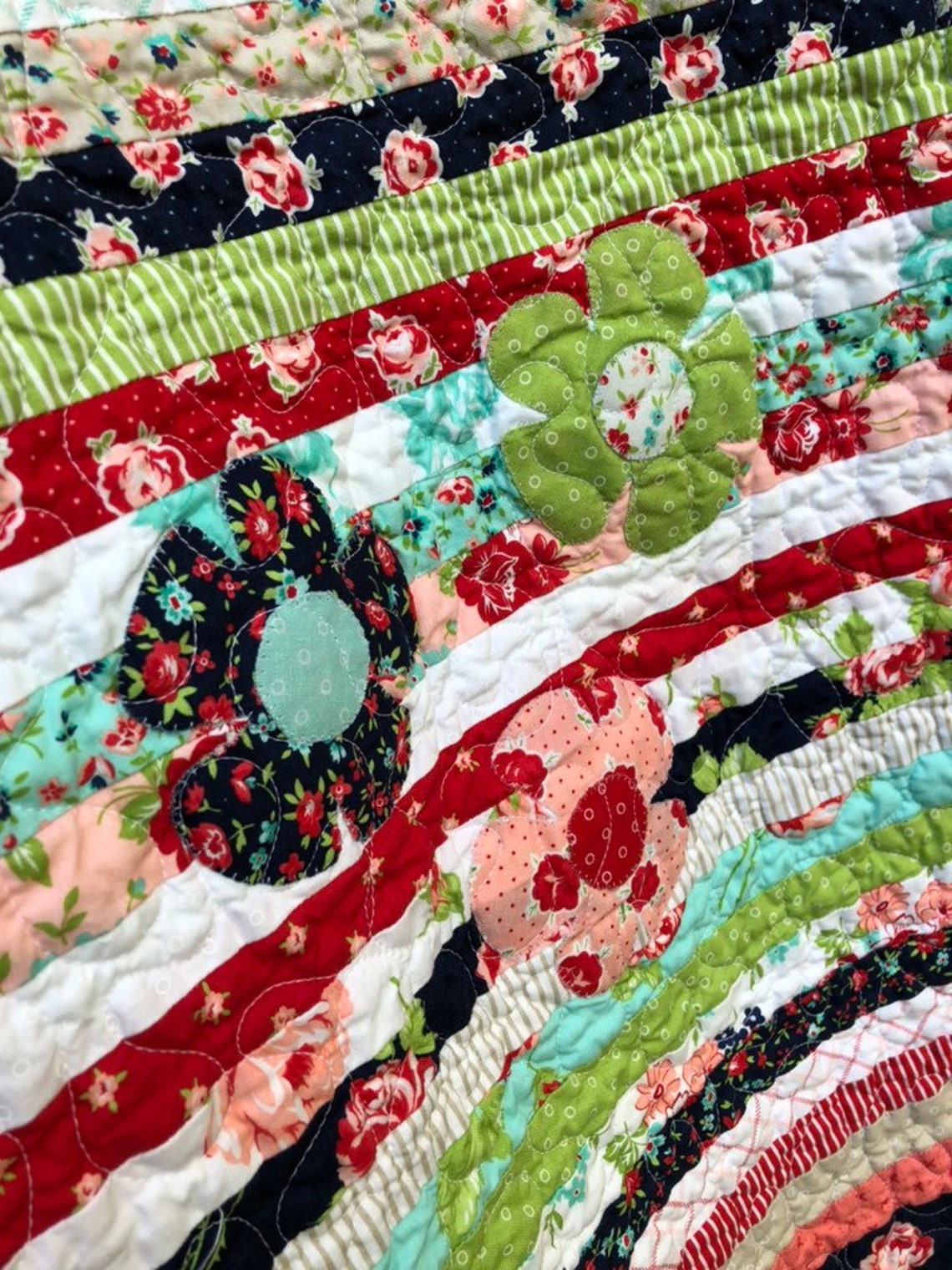 Quilt Baby Crib Toddler Bed Smitten Bonnie and Camille Etsy