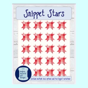 Snippet Stars Quilt Pattern: Easy Scrap-Busting Design (PDF Pattern)