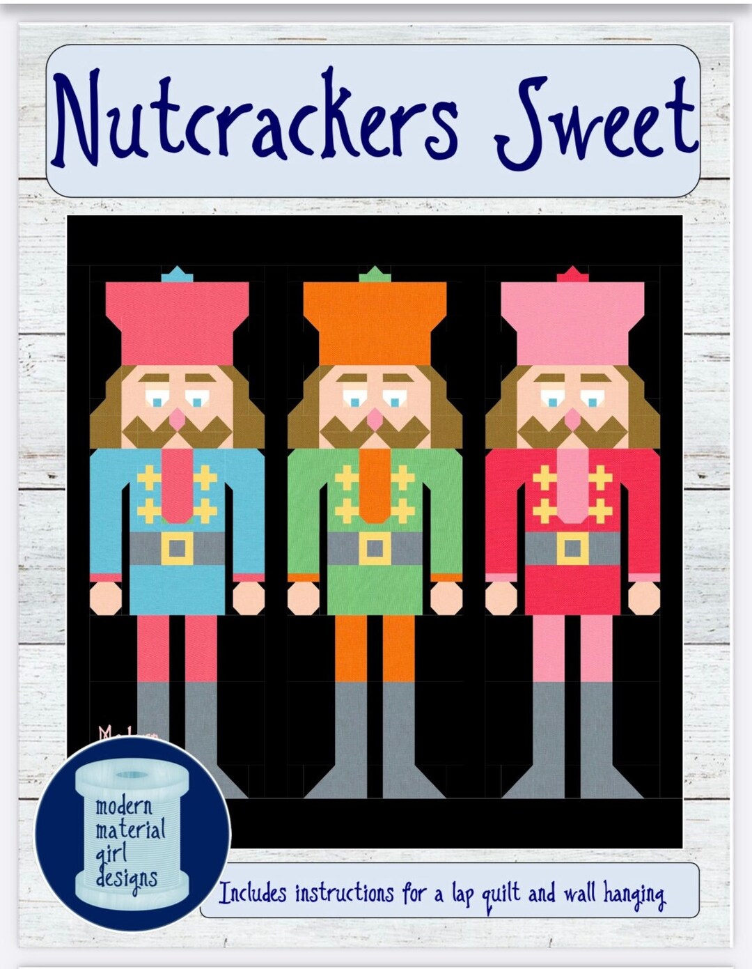 Nutcracker Print Pattern Bed Set Quilt main image 1