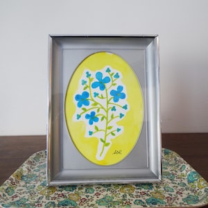 Vintage Silver-tone Metal Frame - Silver Oval Mat - 5 x 7 Rectangle Deep Simple Minimal