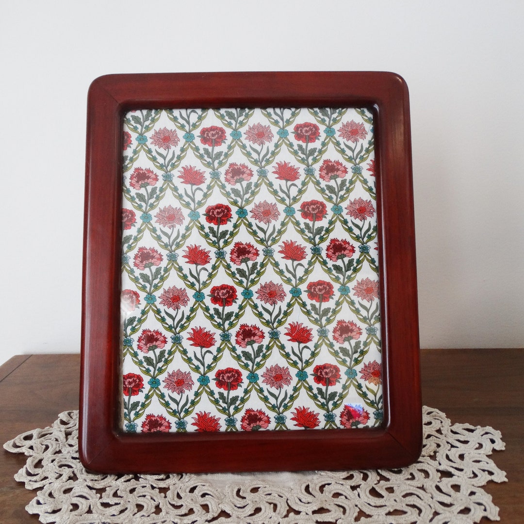 Rich Teak Cherry Wood Frame - Rectangular MCM Frame - 8 X 10 Portrait ...