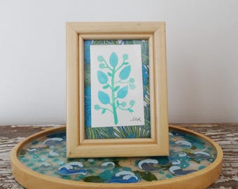 Marco de fotos de madera clara: decoración escandinava rectangular (3,5 x 5)