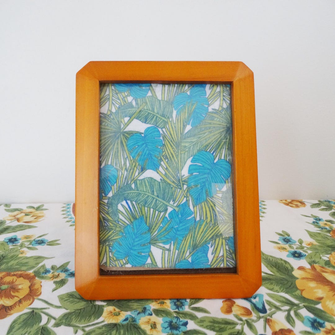 5 X 7 Vintage Teak Wood Frame Rectangular MCM Frame Scandi Simple ...