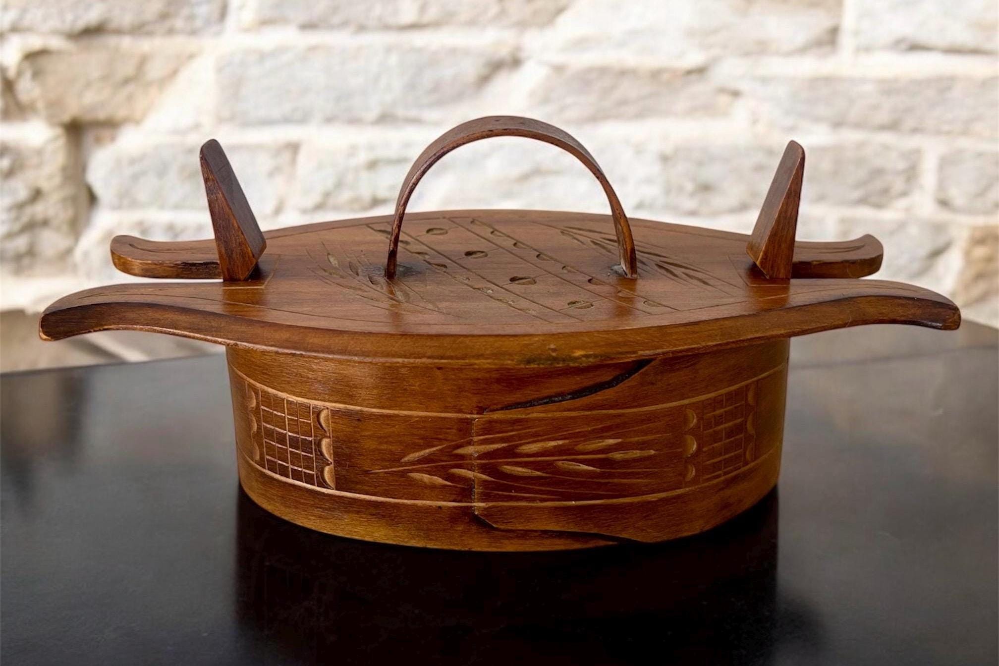 18世紀 スウェーデン木皿 / Swedish Wooden Rim Plate / Swed