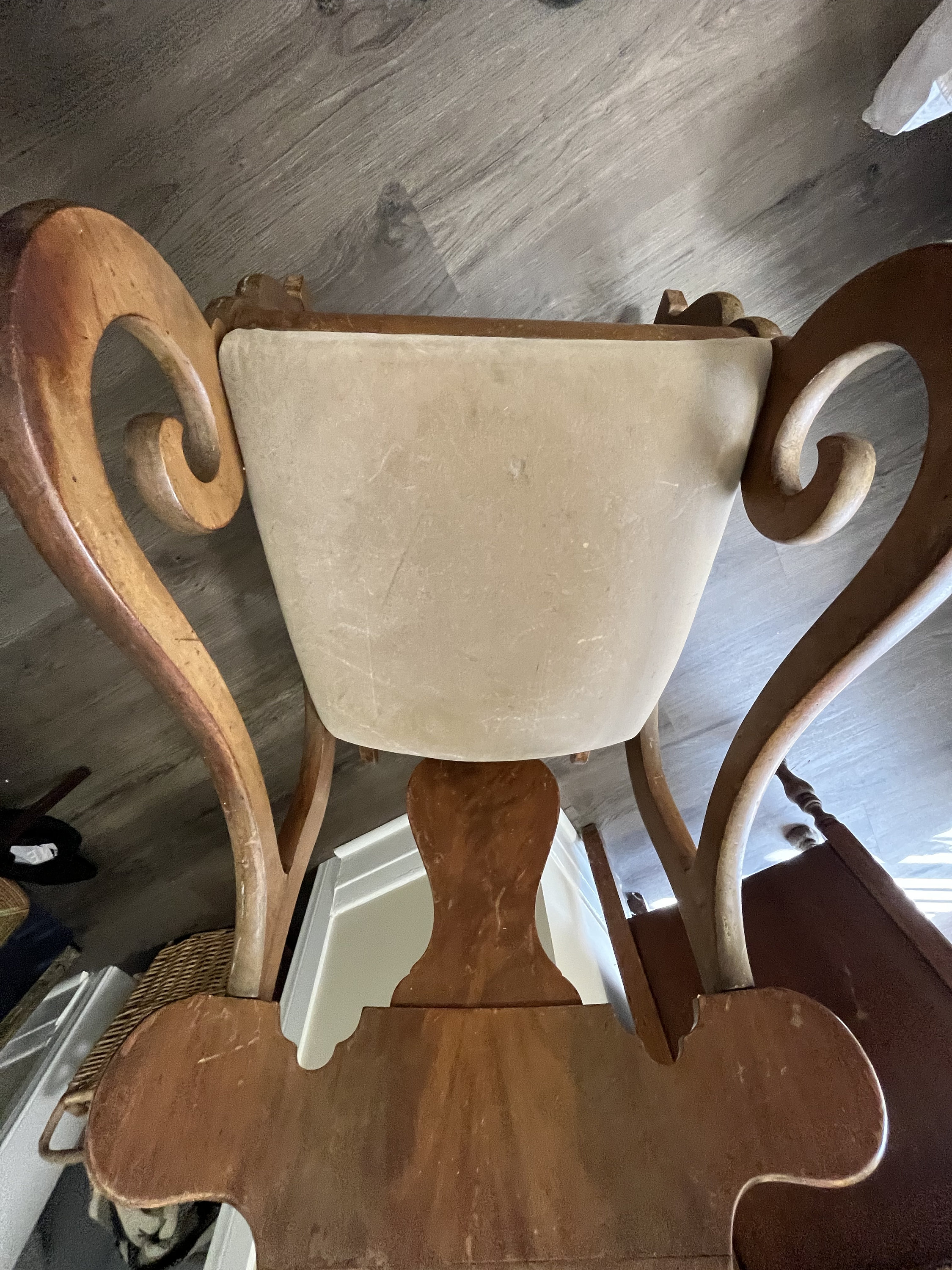 Antique Biedermeier Rocking Chair, Nursing Rocking Chair, 19th Century ...