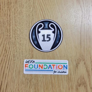 Real Madrid CL 2025, Real Madrid CL 2024-2025 Aufnäher, Aufnäher, Aufnäher