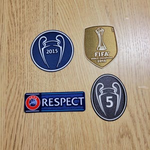 FC Barcelona Königsklasse 2015-2016 Thermogeklebter Fußball Patch Heat Transfer Sleeve Badge