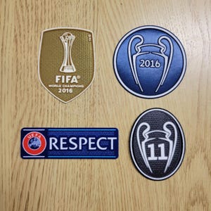 Real Madrid Königsklasse 2016-2017 Thermoplastischer Fußball Patch Ärmelaufnäher
