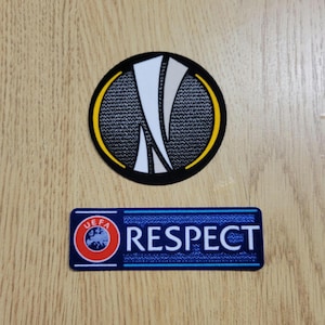 Tiefe Europa League 2012-2020 RESPEKT Thermohaftender Fußball Patch Ärmelabzeichen