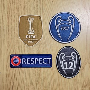 Real Madrid Königsklasse 2017-2018 Thermoplastischer Fußball Patch Ärmelaufnäher