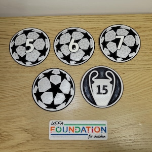 Champs League 2024-2025 Fußball-Ärmelpatches Thermoklebende Abzeichen