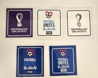 FIFA Wereldkampioenschap voetbal 2022 Qatar opstrijkbare patch-badge — Argentinië Frankrijk mouwbadge