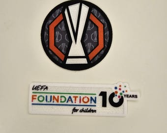 UEFA Europa League 2025-2026 opstrijkbare patch-badge — Tottenham Man United UEFA Foundation
