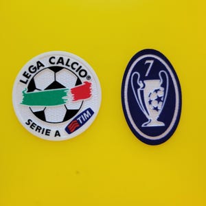 Toppa termoadesiva AC Milan Serie A Tim 2008-2009 — 7 Distintivo da manica Champions League