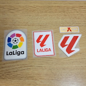 Real Madrid FC Barcelona La Liga 2016-2025 Spanische Liga Fußball thermoklebender Ärmelaufnäher