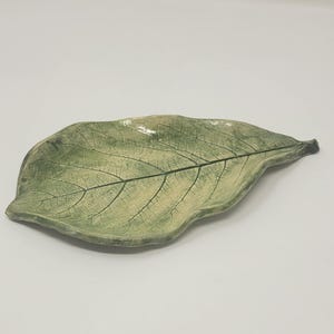 Handmade Leaf plate – Nature-Inspired Ceramic Dish, Free Shipping