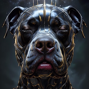 Cane Corso Digital Download |  Ultimate Bad As* Dog Poster, Large Majestic Dog Wall Art | 24&quot; x 36&quot; Printable Poster,