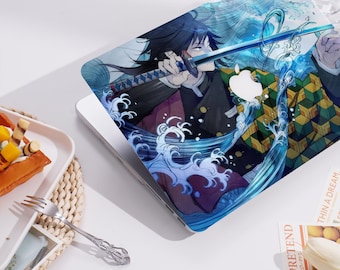 Personnage bleu anime nouvelle coque de protection Pro Mac nom personnalisé pour Macbook Air 11/13 Pro13/14/15/16 ordinateur portable Apple 2025 2024 Neo A18