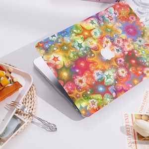 Colorful Stars New Pro Mac Protective Case Personalized Name For Macbook Air 11/13 Pro13/14/15/16 Apple Laptop 2025 2024 2023 Macbook