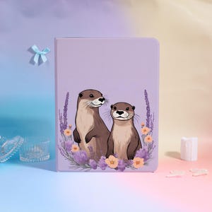 Gentle Otter Time 2025 Anpassat namn & skyddande iPad-skal, kompatibelt med iPad 7/8/9/10, iPad Air 5/6/7, iPad Pro 2022/2024, iPad Mini 5/6/7