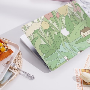 Cottage Among Flowers New Pro Mac Protective Case Personalized Name For Macbook Air 11/13 Pro13/14/15/16 Apple Laptop 2025 2024 2023 Macbook