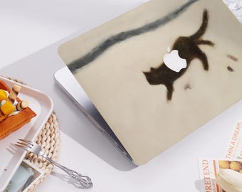 Black Cat New Pro Mac Protective Case Personalized Name For Macbook Air 11/13 Pro13/14/15/16 Apple Laptop 2025 2024 2023 Macbook Cover