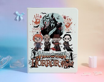 Capa protetora personalizada para iPad com nome e tema Halloween Horror Night 2025, compatível com iPad 9/10, iPad Air 6/7, iPad Pro 2022/2024, iPad Mini 5/6/7