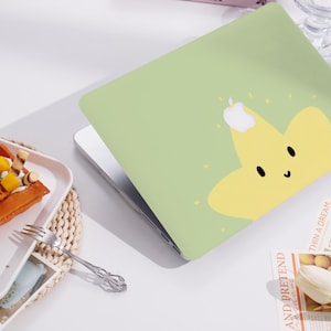 Cute Star Pattern New Pro Mac Protective Case Personalized Name For Macbook Air 11/13/15 Pro 13/14/15/16 Apple Laptop 2025 2024 2023 Macbook