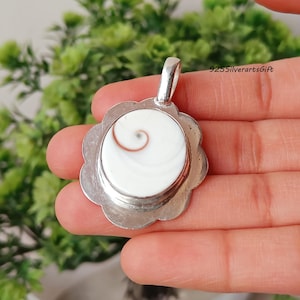 Mother of Pearl Star Pendant, 925 Sterling Silver, Boho Necklace