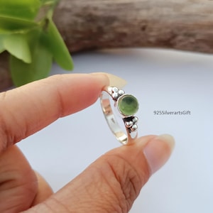 Peridot Ring, 925 Sterling Silver Ring, Handmade Ring, Woman Ring, Beautiful Ring, Party Wear Ring, Lovely Ring, Anniversary Gift Ring,