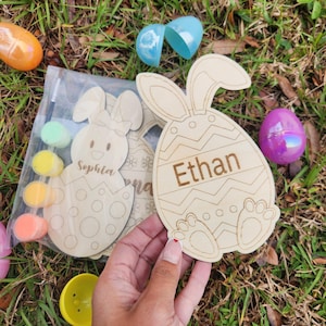Kit de pintura para huevos de Pascua, manualidad de Pascua, cesta de Pascua, relleno de cesta, cesta de Pascua para niños, cesta, conejito de Pascua, pintura de Pascua, decoración de Pascua