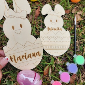 Kit de pintura para huevos de Pascua, manualidad de Pascua, cesta de Pascua, relleno de cesta, cesta de Pascua para niños, cesta, conejito de Pascua, pintura de Pascua, decoración de Pascua