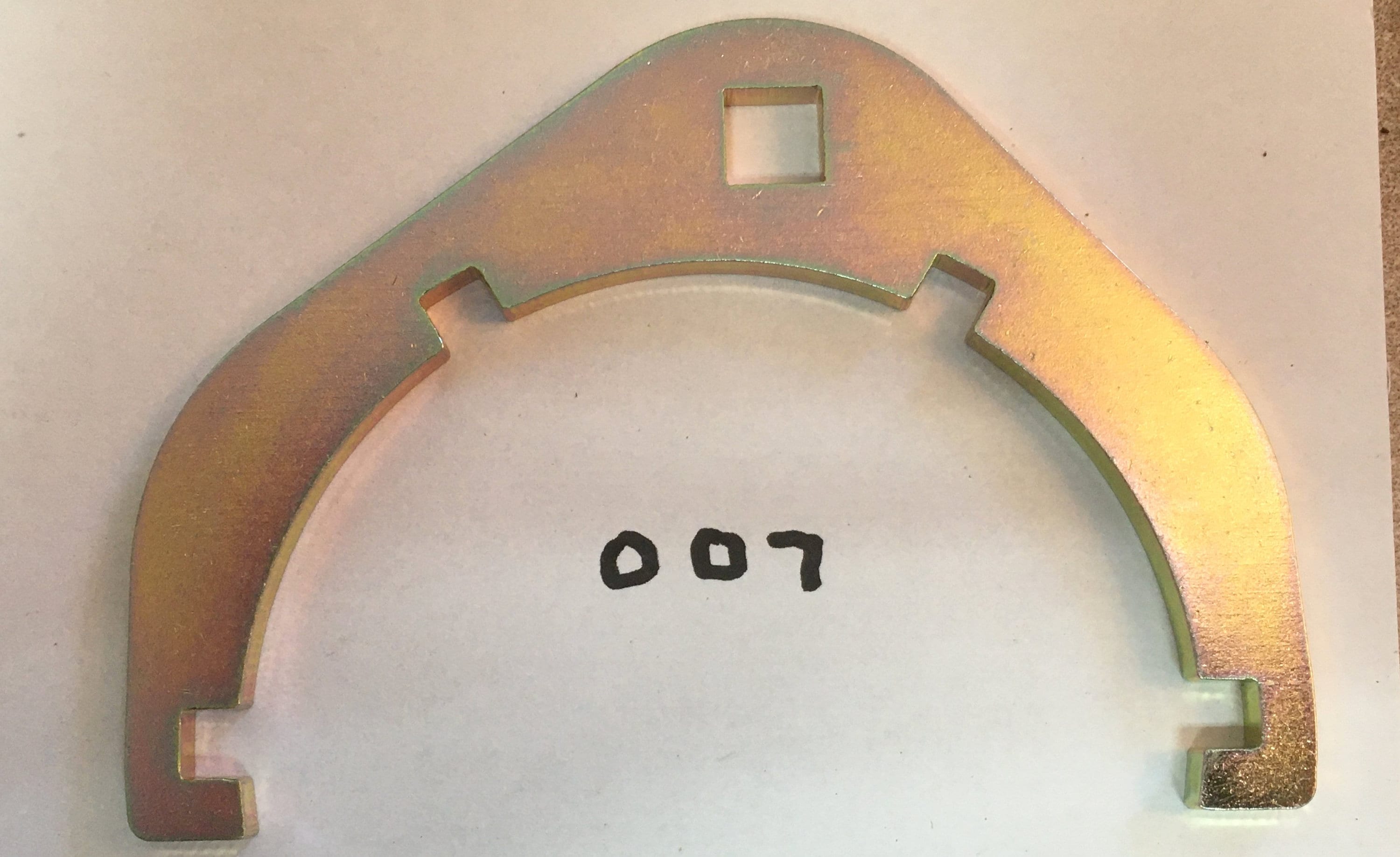 Sioux Chief 6 Tab Brass Shower Drain Wrench. With Nut That Measures 3 1