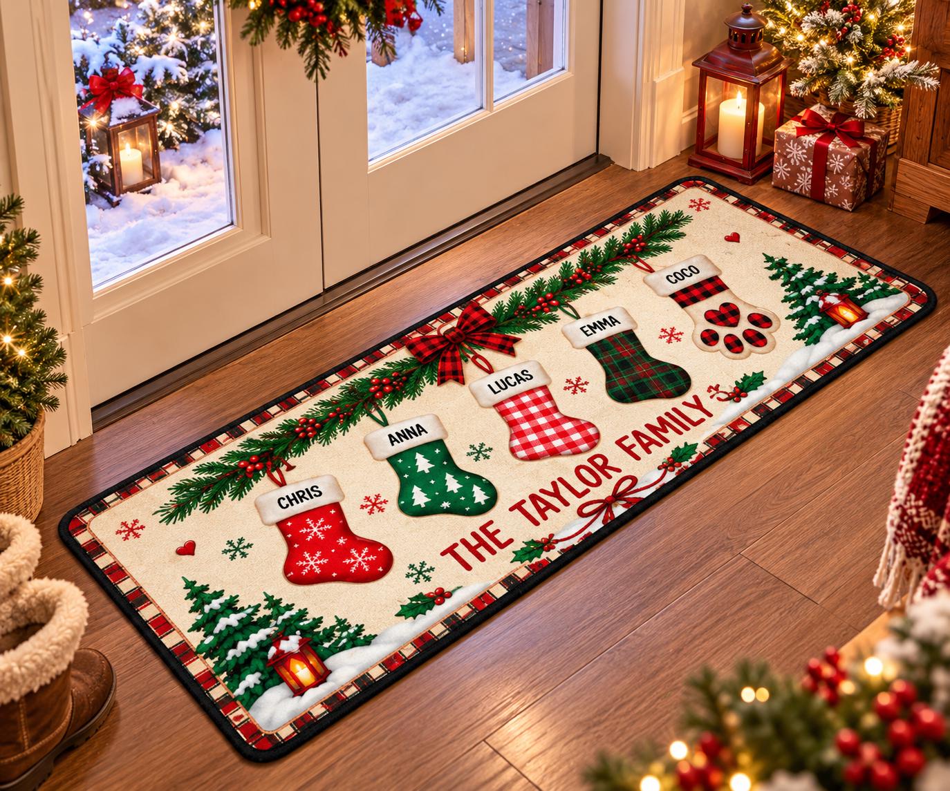 Vintage Holiday Rug - Etsy