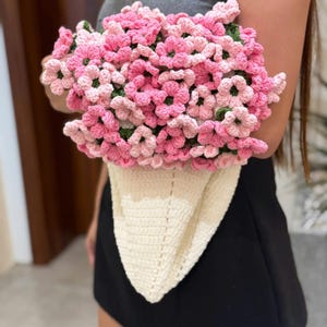 Crochet Flower Bouquet Blanket, Handmade Crochet Rose Bouquet Blanket, Soft Blanket, Wedding Gift, Gift For Her, Gift For Girl Friend