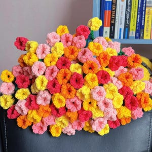 Crochet Flower Bouquet Blanket, Handmade Crochet Rose Bouquet Blanket, Soft Blanket, Mother’s Day Gift, Wedding Gift, Gift For Her, MOTHER