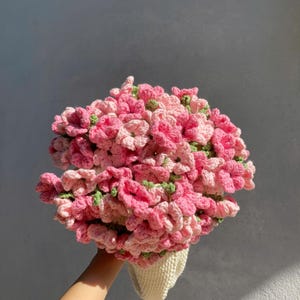 Crochet Flower Bouquet Blanket, Handmade Crochet Rose Bouquet Blanket, Soft Blanket, Mother’s Day Gift, Wedding Gift, Back To School
