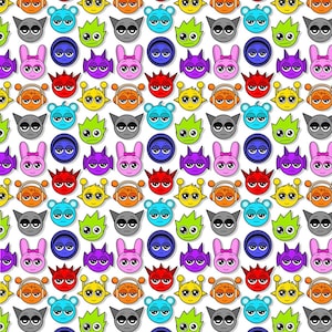 Papier cadeau anniversaire SPRUNKI GAMING - Papier cadeau personnalisé jeu Sprunki - Papier cadeau Sprunki - Papier cadeau Sprunki - jeu Sprunki D2