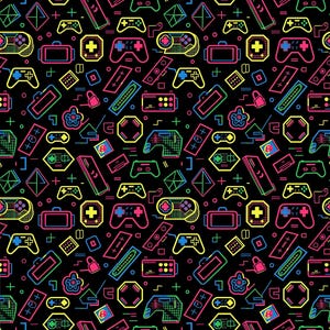 Carta da regalo per compleanno NEON GAMING - Carta da regalo personalizzata per console di gioco - Carta da regalo per controller - Playstation - Nintendo - Xbox