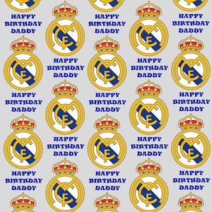 REAL MADRID Carta da regalo personalizzata per compleanno - Carta da regalo personalizzata Real Madrid - Carta da regalo Real Madrid - Carta da regalo per compleanno Real Madrid
