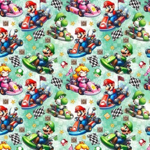 Carta da regalo per compleanno MARIO KART WORLD - Carta da regalo personalizzata Super Mario - Carta da regalo Luigi - Slimmer - Principessa Peach - Yoshi