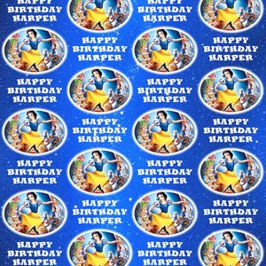 Carta da regalo personalizzata per compleanno BIANCANEVE - Carta da regalo personalizzata Disney Biancaneve - Carta da regalo Disney - Carta da regalo delle principesse Disney