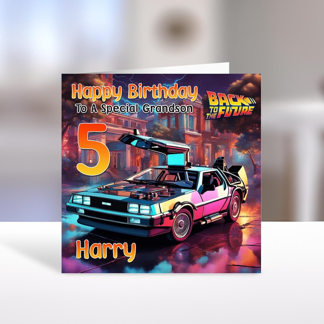 BACK TO the FUTURE Personalised Birthday Card - Back to the Future ...