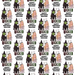 Carta da regalo personalizzata per compleanno WICKED MOVIE - Carta da regalo personalizzata Wicked - Carta da regalo Wizard of Oz - Carta da regalo Elphaba - Glinda